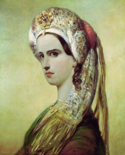 Portrait of Rachel (1821-58) by Achille Devéria